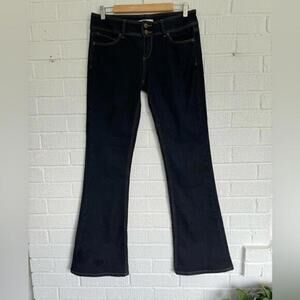 Stylish Dark Wash Flared Jeans - Perfect for Every Occasion Moto Size 29